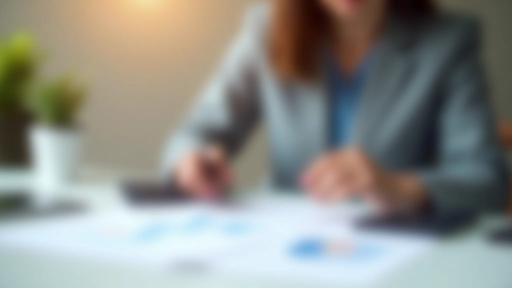 Persona revisando documentos financieros